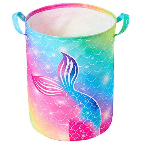 Image of Beinou Kids Laundry Hamper 43.6L Waterproof Baby Laundry Basket Collapsible Canvas Toy Organizer Basket With Handles For Kids Bedroom Nursery Clothes