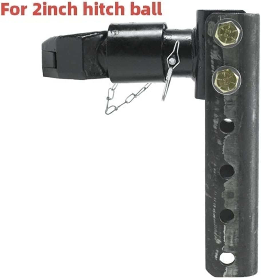Trailer Hitches Tow 5 Levels Adjustable Trailer Coupler Connector 2 Inch Hitch Ball Coupling Cap 3.15 TON RV Parts Camper Caravan Accessories