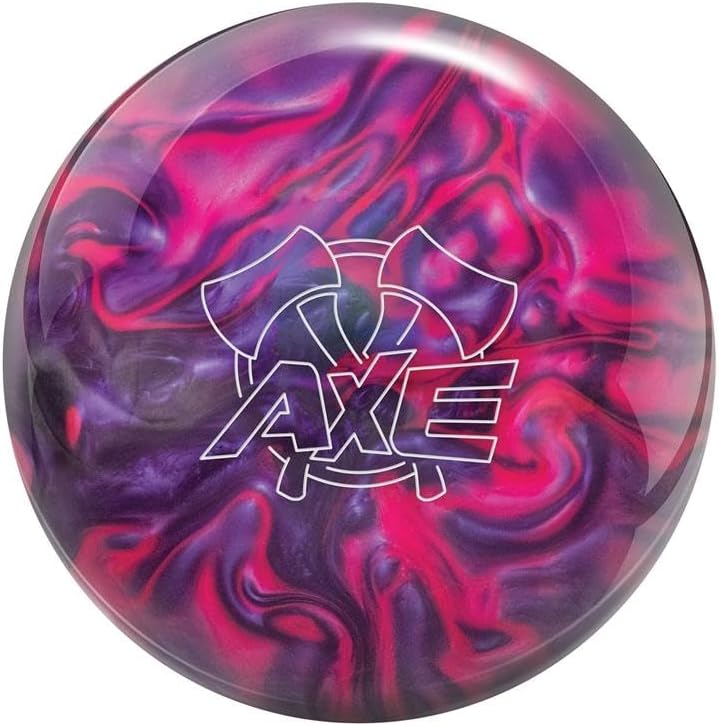 Hammer PRE-DRILLED Axe Bowling Ball - Purple/Pink (This Item Includes a Free Bowlerstore Rubber Shammy- Colors Will Vary for The Shammy)