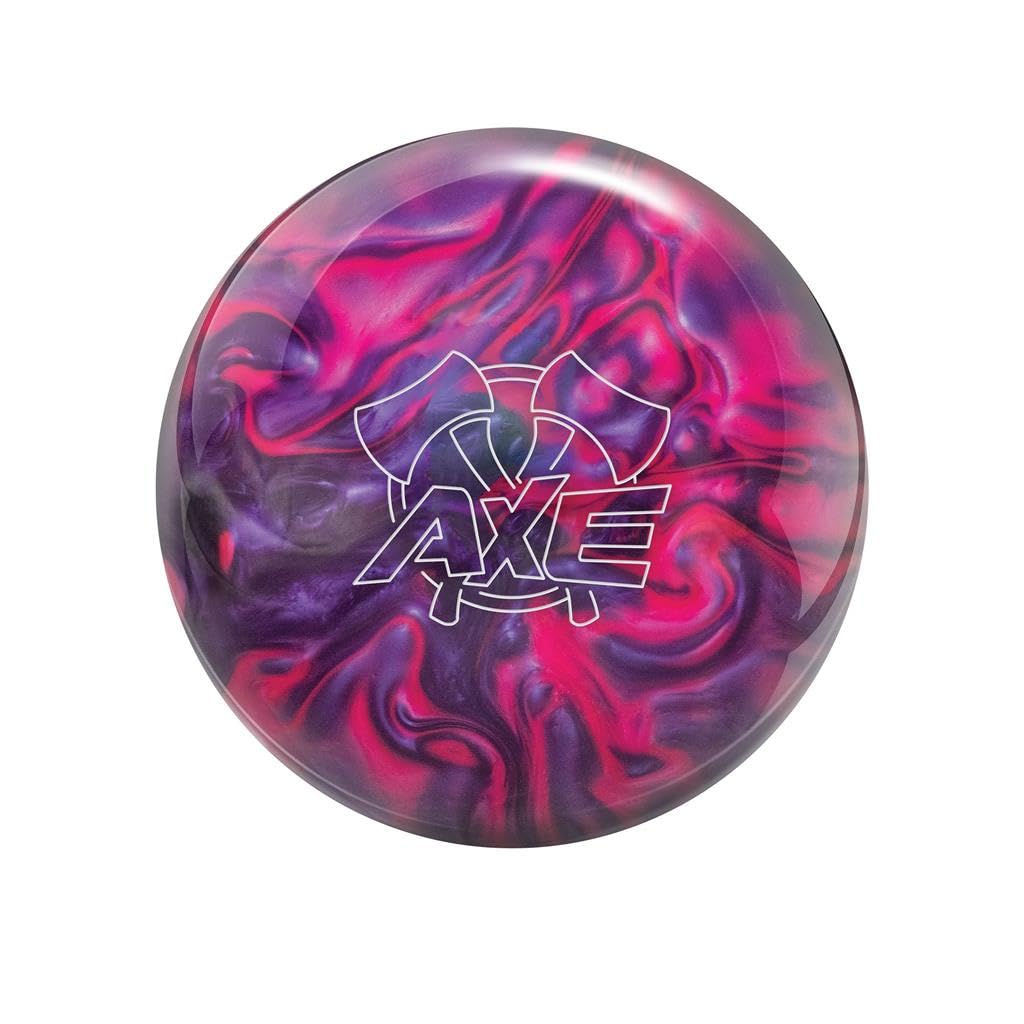Hammer PRE-DRILLED Axe Bowling Ball - Purple/Pink (This Item Includes a Free Bowlerstore Rubber Shammy- Colors Will Vary for The Shammy) 10lbs