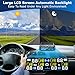 RV Tire Pressure Monitoring System -TPMS Tire Pressure Monitor with 6 Sensors,M12-3 TPMS Solar Charge & USB Color LCD Display, 0-9.9BAR/144PSI Range, 6 Alarm Modes for RV/Trailer/Truck IP67