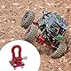 Kopinma MetallkletteranhäNger Abschlepphaken Schnalle, Winde SchäKel ZubehöR für RC Crawler Truck im MaßStab 1:10 D90 SCX10 Kletterauto, Rot