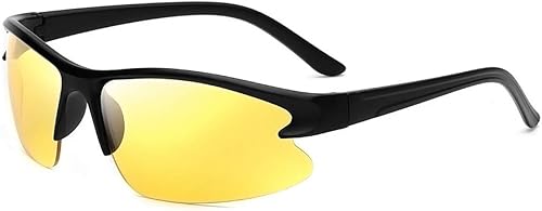 Miniatura 1 de Gafas de conducción nocturna para hombres y mujeres gafas de sol de seguridad con lente HD amarilla marco de plástico antirreflejos protección UV