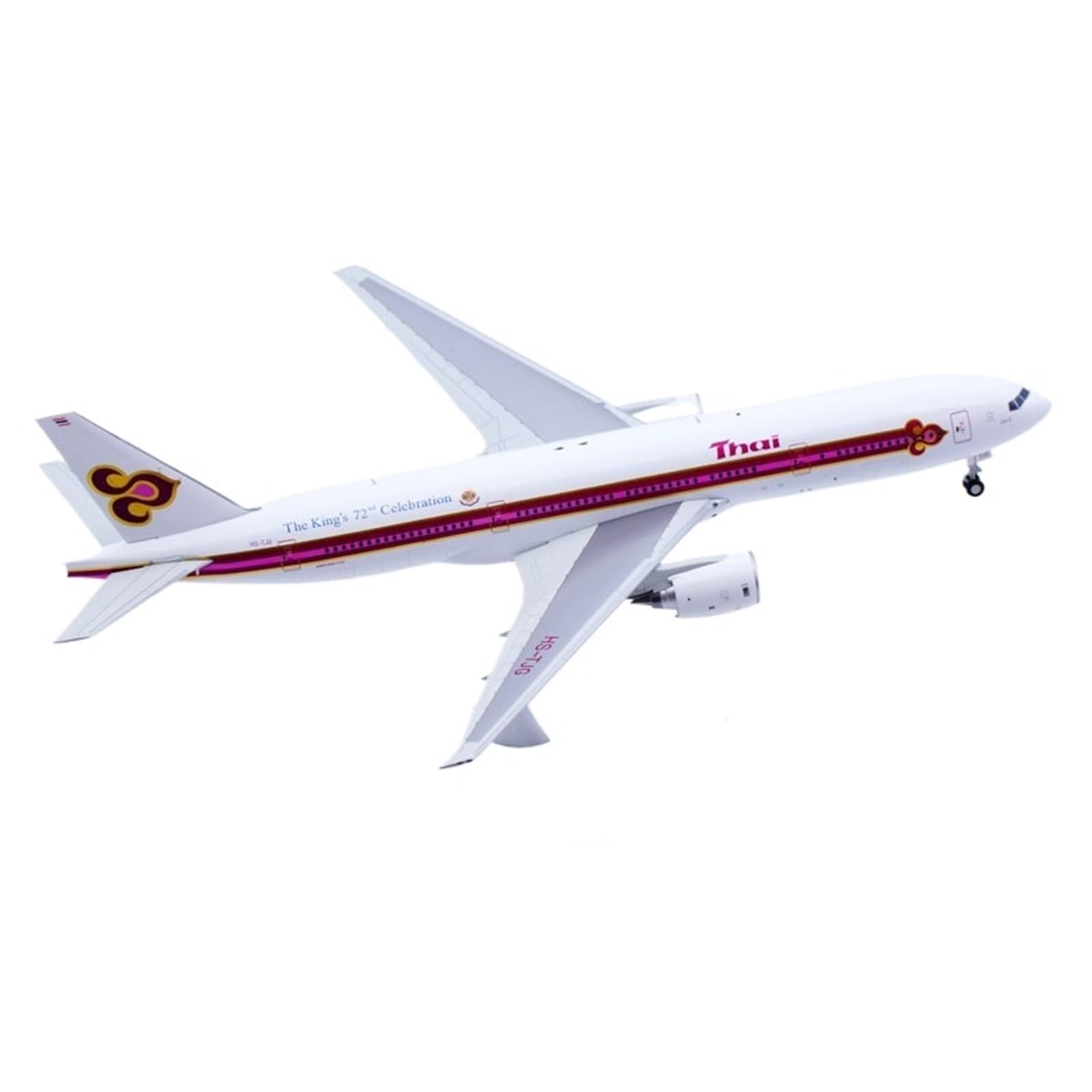 Vantor Modelli di Aerei Replica 31CM 1/200 Modello di visualizzazione su Larga Scala Aereo per Thai Airways B777-200 HS-TJG Aereo finito statico da Collezione in Miniatura