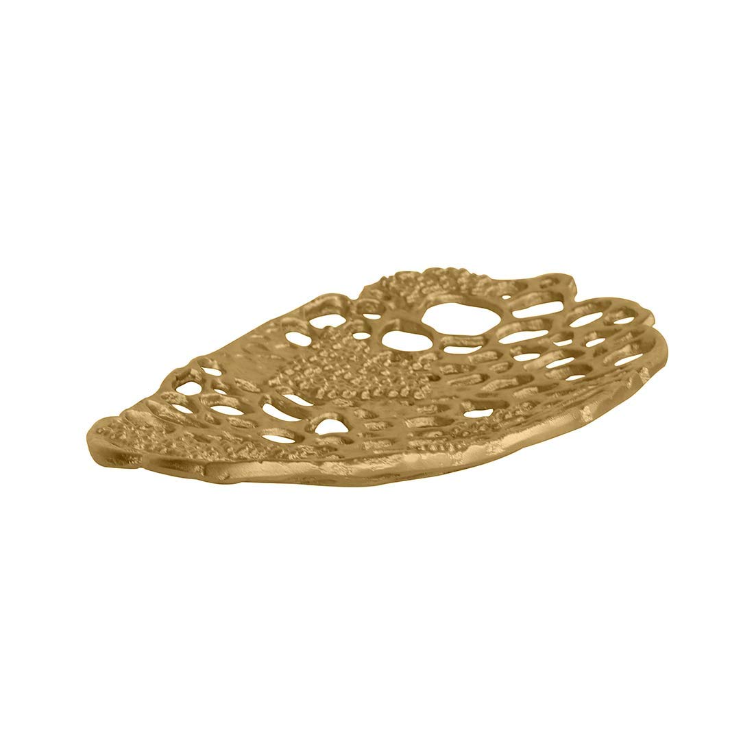 De Kulture Decorative Amoeba Centerpiece Tray (11.5 x 6.0 x 1.5in, Gold)