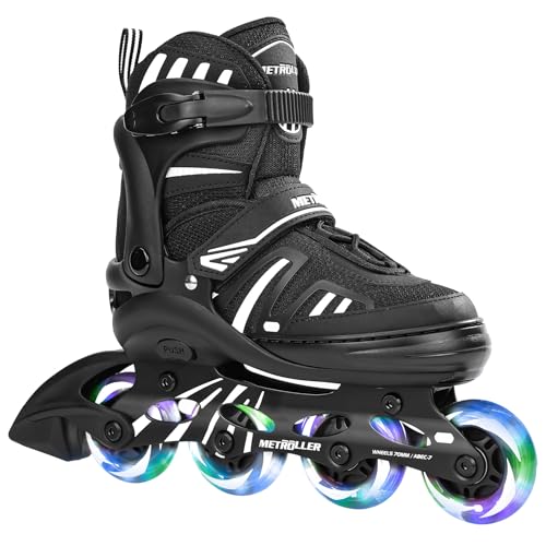 METROLLER Adjustable Inline Skates for Girls Boys with Light up Wheels...