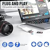 USB C SD Card Reader Type-C Dual Slot Memory Card Reader for iPhone 16/15 Series, iPad Pro, MacBook Pro/Air, Galaxy S24/23, More, Trail Camera Camcorder Recorder Viewer - Image 5