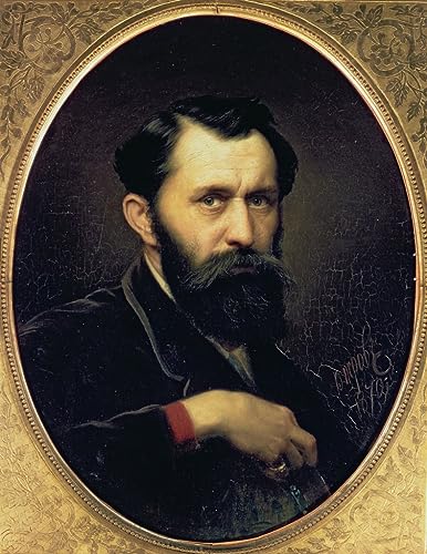 Affiche impression d'art autoportrait de Vasili Perov toile de décoration murale 60x90cm
