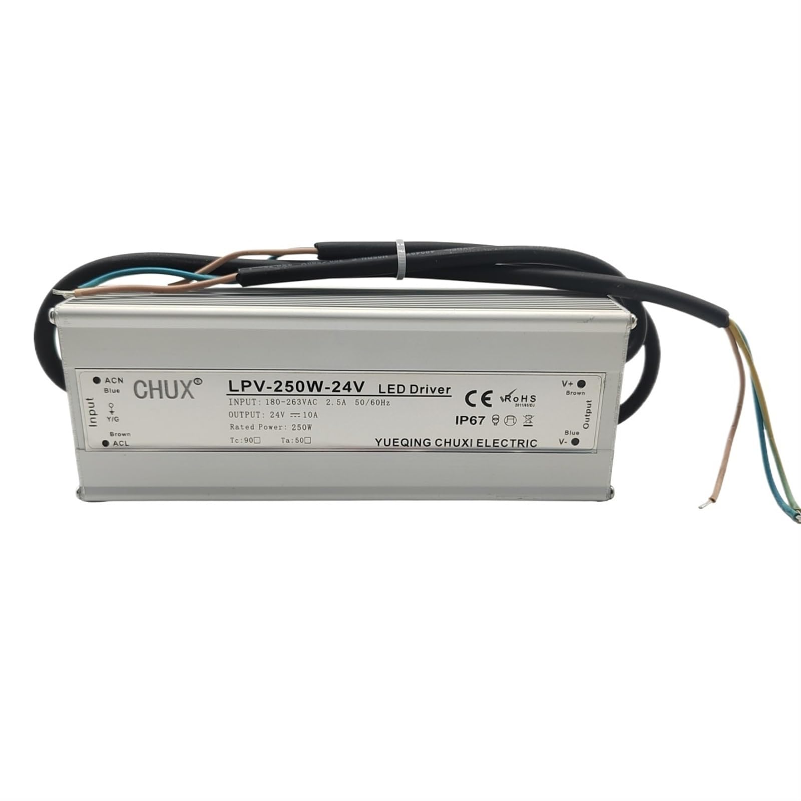 Alimentation à découpage étanche de 250W haute performance LPV 24V pour l'extérieur
