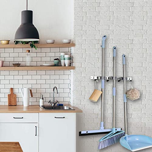 YUEHAO Portascope a Muro 3 Portaspazzole a Muro e