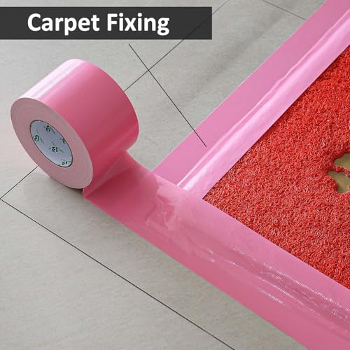 Image of BOMEI PACK 3 Inch Pink Duct Tape Waterproof,Heavy Duty,3 Inch x 35 Yards,9 Mil Industrial Grade Yellow Duct,No Residue,Strong,Flexible and All Weather,Professional for Indoor & Outdoor Use
