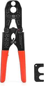 iCrimp 1/2 and 3/4-inch Combo Pex Pipe Crimping Tool for Copper Ring with GO-NO-GO Gauge Meets ASTM 1807 Standard-Manufactured by IWISS