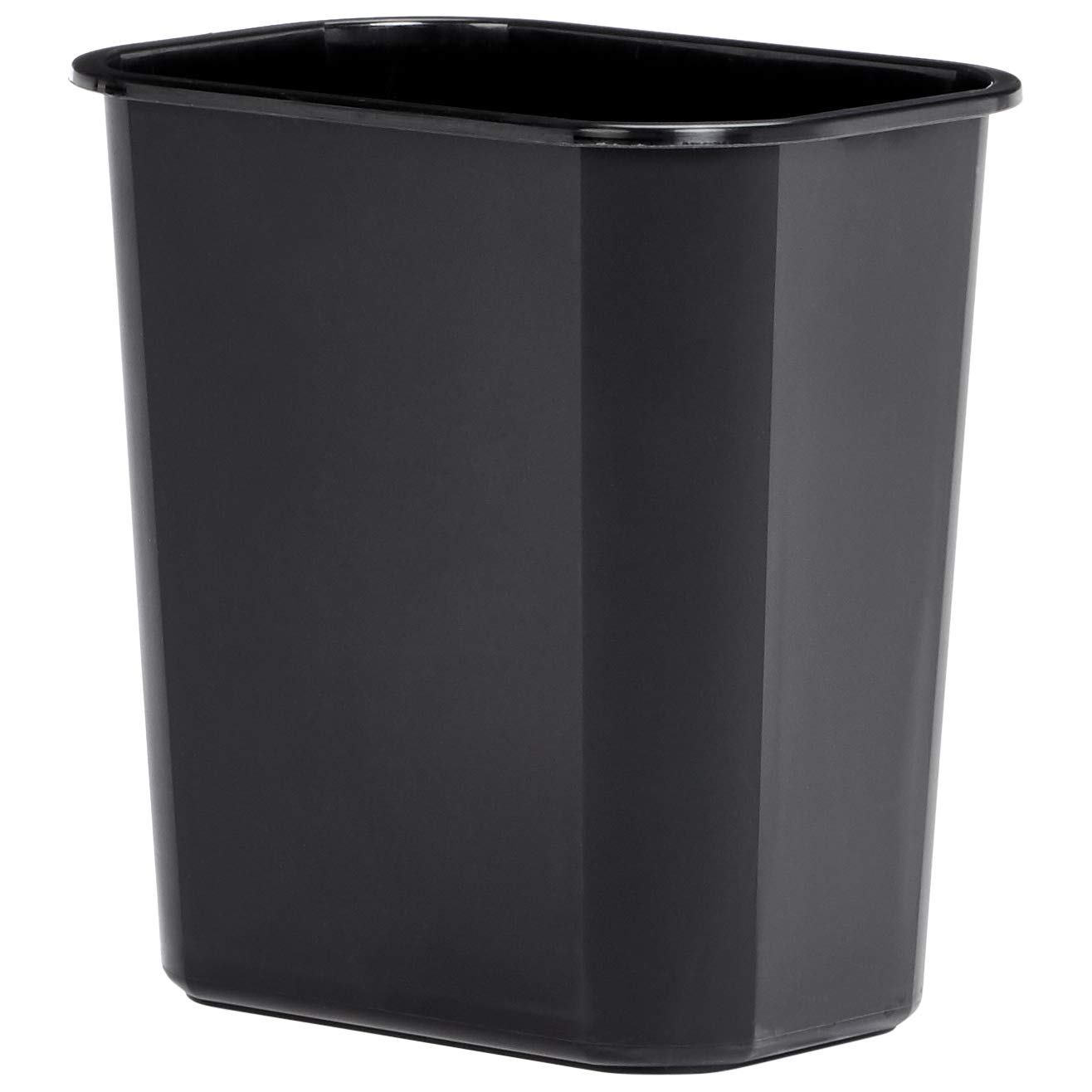 Amazon Basics 3 Gallon Plastic Commercial Trash Waste Basket, Black, 12-Pack - WMG-00045