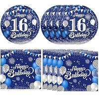 Décoration 80e Anniversaire – Lot De 20 Serviettes + 12 Photophores + 12 Ballons + Guirlande + Confettis – Thème Vert Et Or – Pour Fête Homme/femme - 4