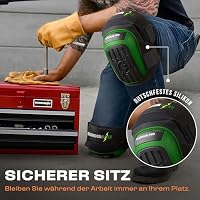 Thunderbolt® Knieschoner Professioneller Knieschützer mit komfortablem Gelkissen Knieschoner Fliesenleger, Bau, Bodenbeläge, Gartenarbeiten mit starken rutschfesten Gurten – Ansicht 6