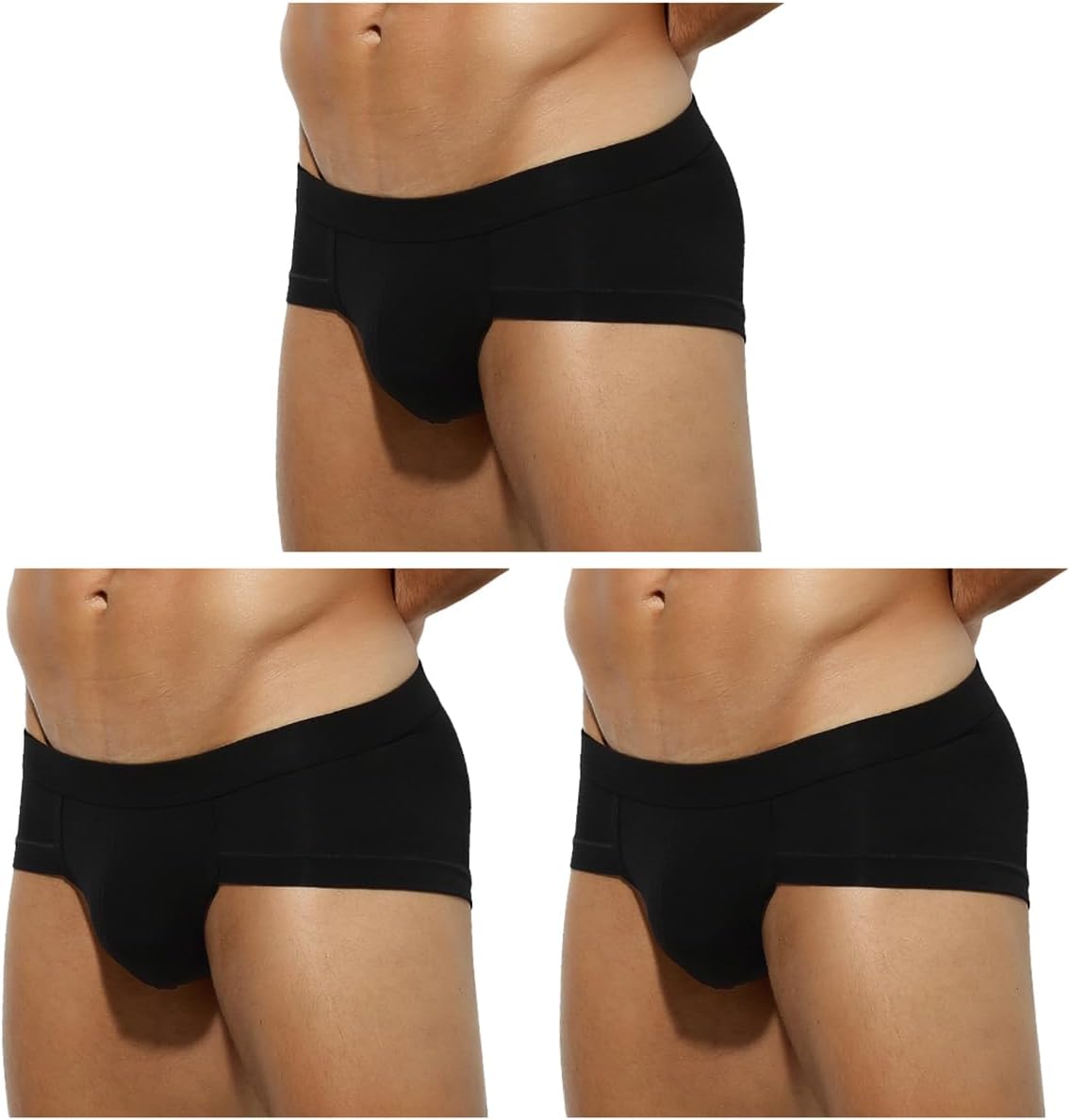 Arjen Kroos Briefs for Men 3 Pack Sexy Underwear Breathable Modal Trunks Briefs