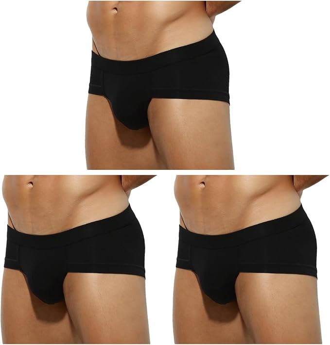 Arjen Kroos Men's Briefs Modal 3 Pack Underwear for Men Breathable Trunks Briefs