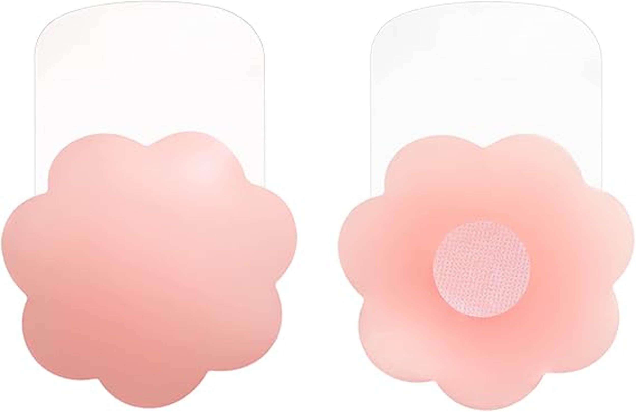 Reusable Silicone Breast Covers for Women - Invisible, Waterproof, Self-Adhesive Pasties – Matte Finish, Secure & Comfortable, 1 Pairs - Petals - Backless & Strapless Dresses-image-32
