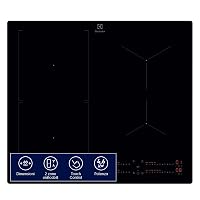 Electrolux LIL63443 Piano Cottura a Induzione 60 cm 4 Zone Bridge Hob2Hood