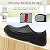 JSWEI Work Kitchen Hospital Chef Shoes Non Slip Safety Shoes Leightweight Comfortable Theatre Clogs UK 10 Black #2