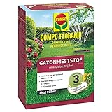 abono cesped con herbicida amazon  Compo Fertilizantes de césped Herbicida Floranid Más 100m² 3 kg