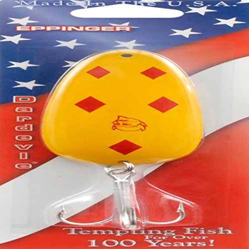 Dardevle 717 Huskie Junior - Yellow/Red Diamonds 2 oz. - 4 1/2