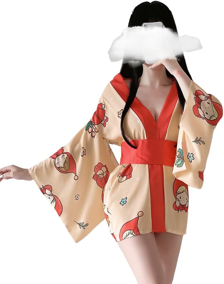 SINMIUANIME Women's Sexy Cosplay Japanese Kimono Traditional Style