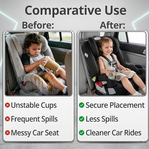 Portavasos 4 en 1 para auto, compatible con Graco, 2 piezas miniatura 3