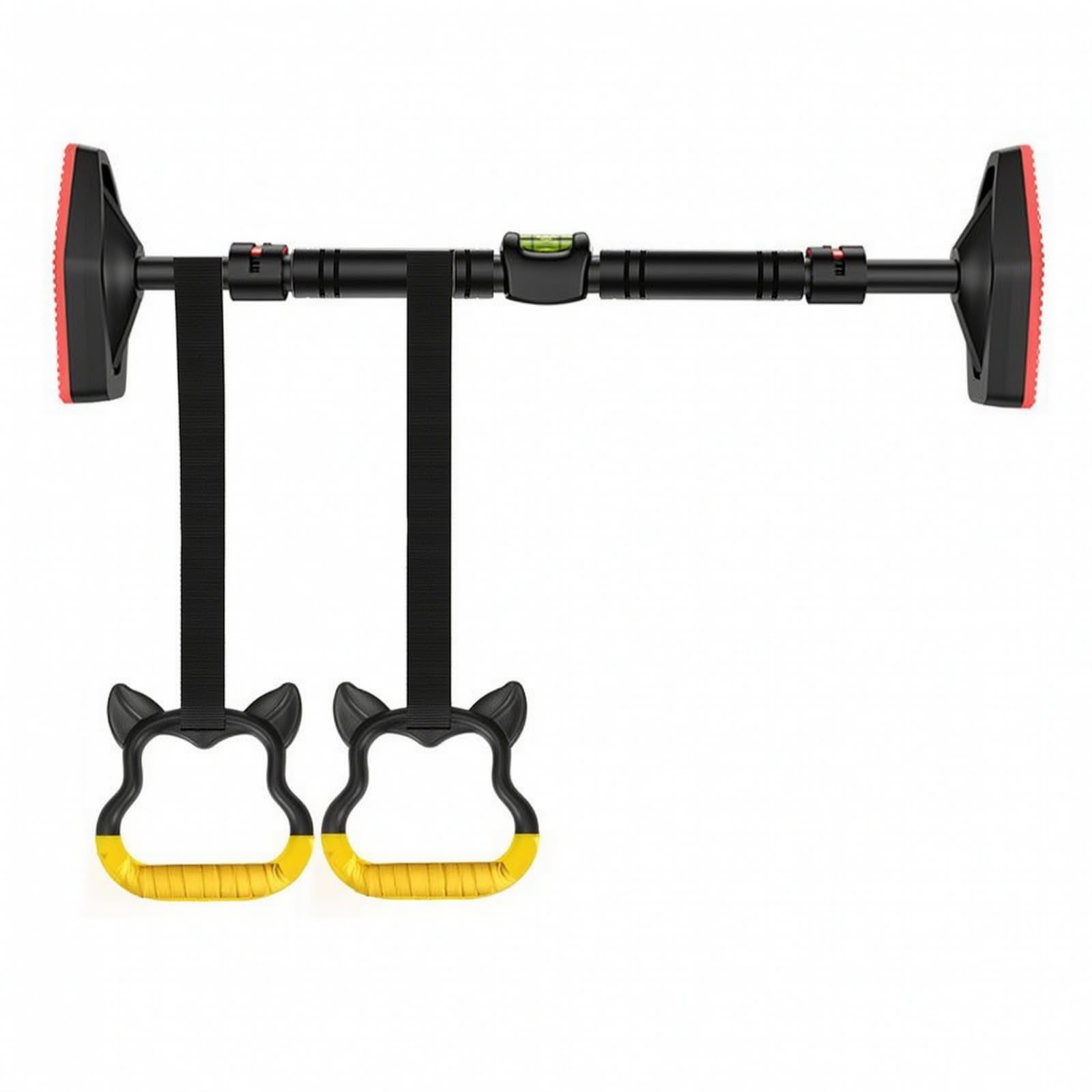 Barra de Interior Barra de Tracción Barra de Ejercicio Barra de Entrenamiento con Telescópico y Cierre Antigiros Almohadillas de Gran Tamaño Que, 70-96cm, style to 2