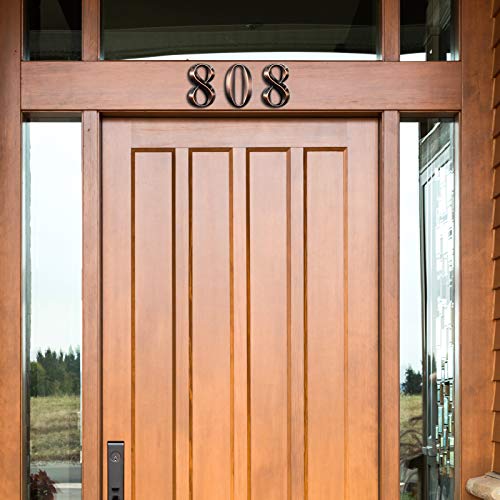 3D Mailbox Numbers 0-9 Self-Adhesive 2 Inch Address Number Stickers Door House Numbers Style Street Mailbox Sign For Apartment Home Office (Bronze,20 Pieces) #TOP3