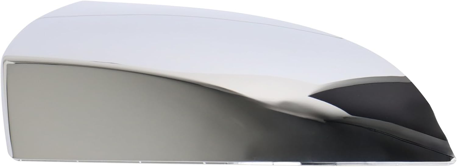 TRQ Passenger Side Mirror Cap Chrome Compatible with 2010-2022 Toyota Sequoia 2007-2021 Toyota Tundra