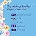 Suavitel Fabric Softener Dryer Sheets, Field Flowers - 80 Count