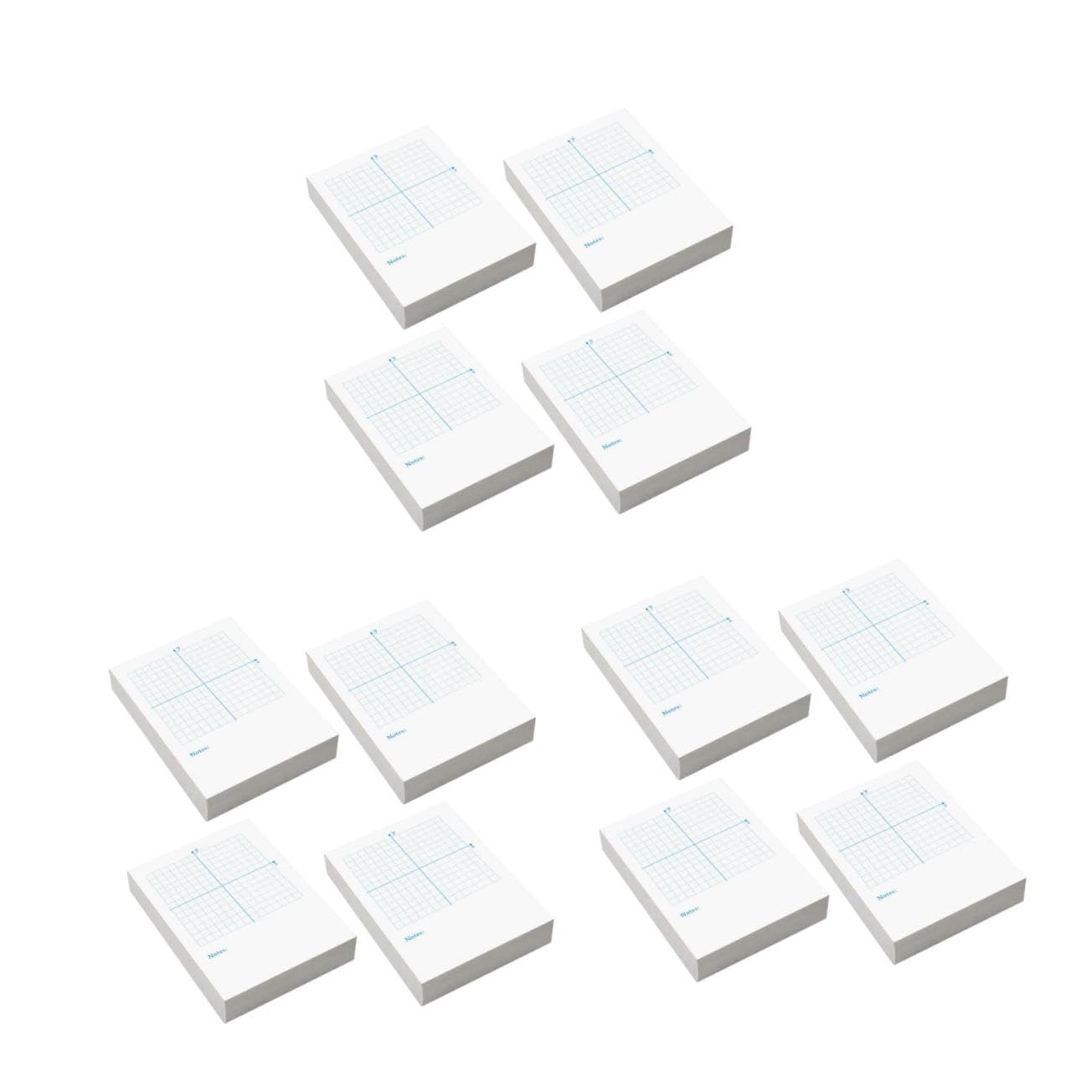 OSALADI 3 Pièces 4 Livre D'exercices Coordonner Carnet De Notes Haut Pointé Classe Dessiner Graphique Indice Plan Cartonné Supplies Du Collège Fiches Papier Blanche