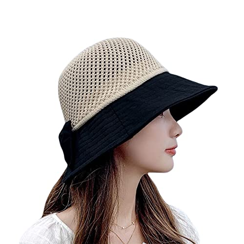 Sombrero UV para mujer con ala ancha y lazo miniatura 2