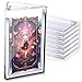AmazingSpark 6 Pcs Magnetic Booster Pack Case Acrylic Pack Case Clear Magnetic Lid Acrylic Booster Bundle Protector Storage Box Glass Hard Plastic Cards Display for Collectible Cards