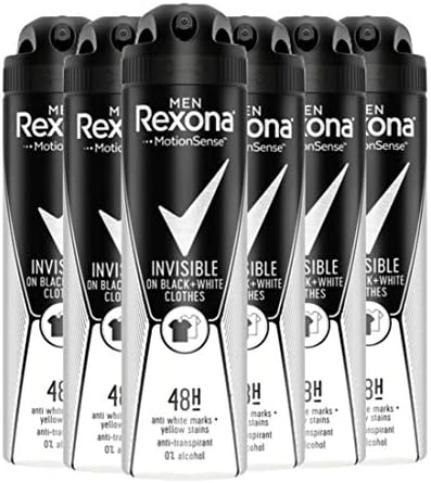 Rexona Men Antyperspirant w Sprayu, Ochrona Przez 48 Godzin, 6 x 150 ml
