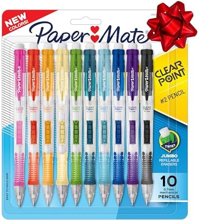 Paper Mate Clearpoint Mechanical Pencils, 0.7mm HB #2 Pencil Lead...