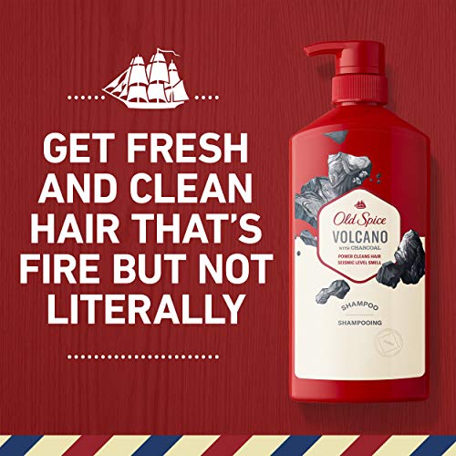 Old Spice Charcoal Shampoo For Men, 21.9 Oz Each, Twin Pack #TOP3