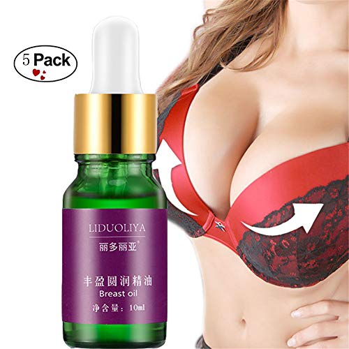 Breast Enlargement Essential Oil Firming Enhancement Cream Safe Fast Big Bust By Shouhengda (5 Bottle Pack)