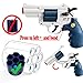 Safe Toy Fake Gun Model Revolver Toy Gun for Boy with Ejecting Shell Soft Bullets,Realistic Toys Foam Blaster Play Gun Toy with Soft Bullet Look Real Action Mini Pistol Model for Children… (Blue)