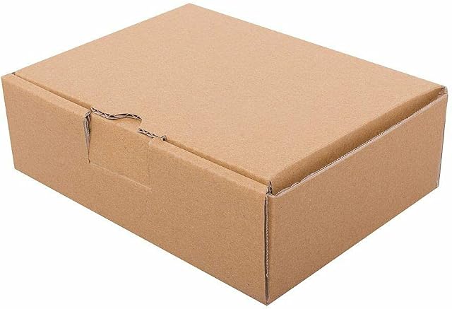Brown Cardboard Boxes Royal Mail Small Parcel Cardbord Mailers (334mm x 202mm x 66mm (Midi), 5 Boxes)