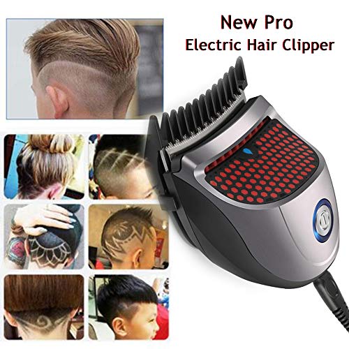 Shortcut Self-Haircut Kit Hair Clippers Bald Head Clipper Hair Clippers Cordless Rechargeable Hair Cutter Shaving Machine (Grey)