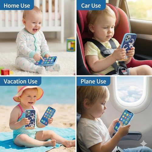 Image of Kids Phone - Rechargeable Toy for Kids with 24 Learning Modes, Talking Dummy Mobile for Boys & Girls Age 2-12, Educational Phone Math, Words, Animals & More, Birthday Gift, Hindi & English Version