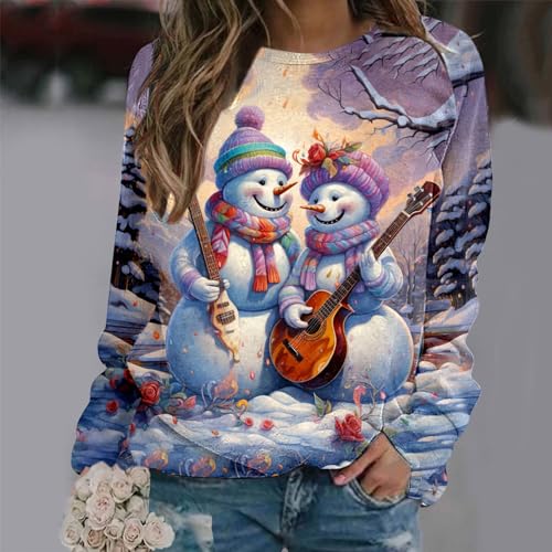 Chemise décontractée col rond coupe M vêtement d'hiver polyvalent - 2