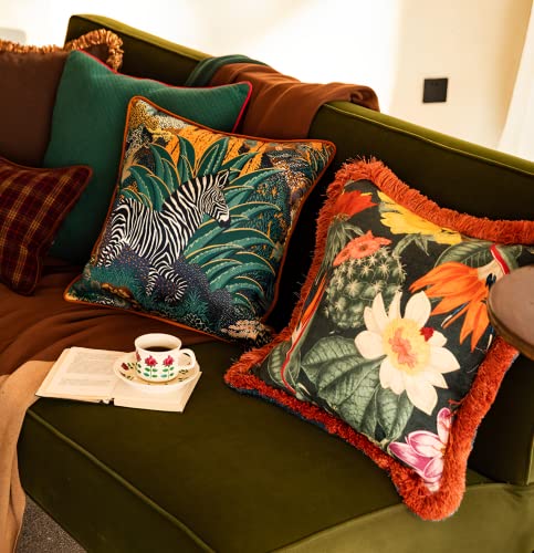 Magolife Indoor/Outdoor Zebra Jungle Jacquard Weaving Decorative Lumbar Throw Pillow Cover 12X20 In Luxury Accent Neutral Textured Art Cushion Pillow Case Living Room Couch Bed Sofa #TOP5