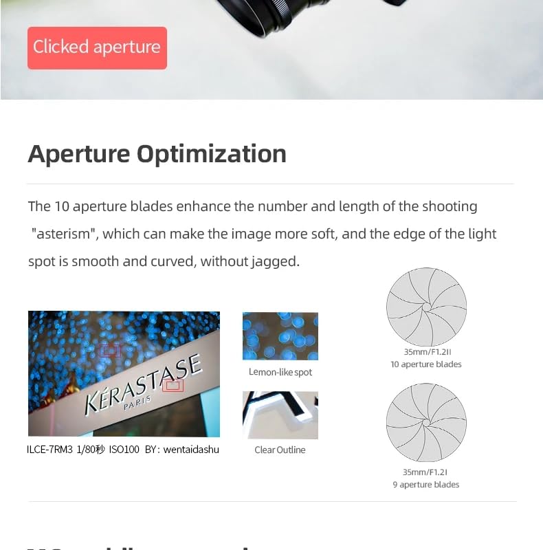 Amazon.co.jp: 7artisans 35mm F1.2 II APS-Cフォーマット、大口径