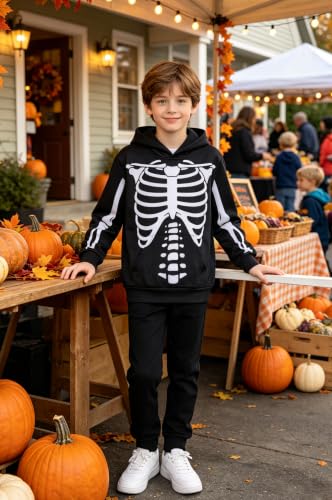 Image of TUONROAD Boys Hoodies 3D Graphic Sweatshirt Lightweight Pullover 6-16T cool