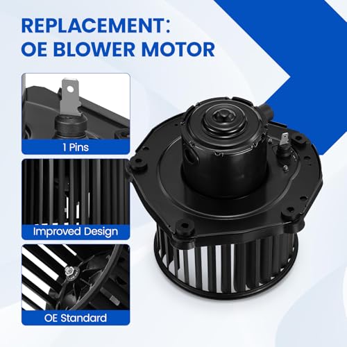 Image of HVAC Blower Motor 700100 Compatible with Chevy C2500 C3500 K2500 K3500 Tahoe, Compatible with GMC K1500 K2500 K3500 Yukon, PM149 52498884 19131213 35282 A /C Blower Motor Assembly