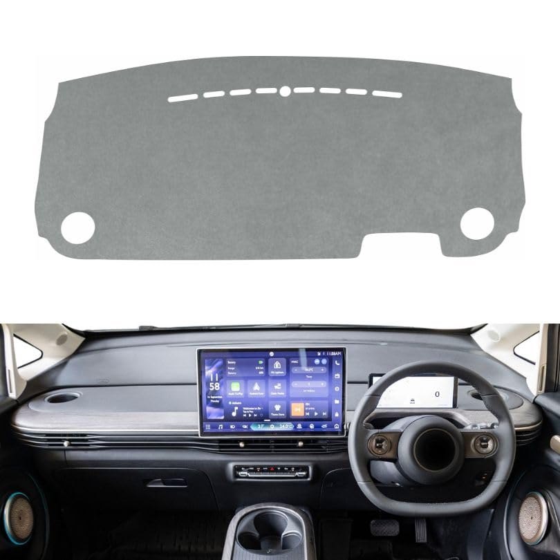 Image of Car Dashboard Cover Compatible with MG Windsor EV 2024-2025 Dustproof, UV Resistant | All-Weather Protection | Custom Fit Car Accessories (Grey)