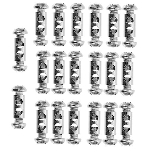 MUCKLILY 20pcs Wire Rope Clamp Wire Cable Stop Clamp Traffic Light Small Rope Clamps Wiring Kit Wire Rope Clips Wire Cable Clamp Wire Clamp Rope Cable Clamp Stainless Steel Silver